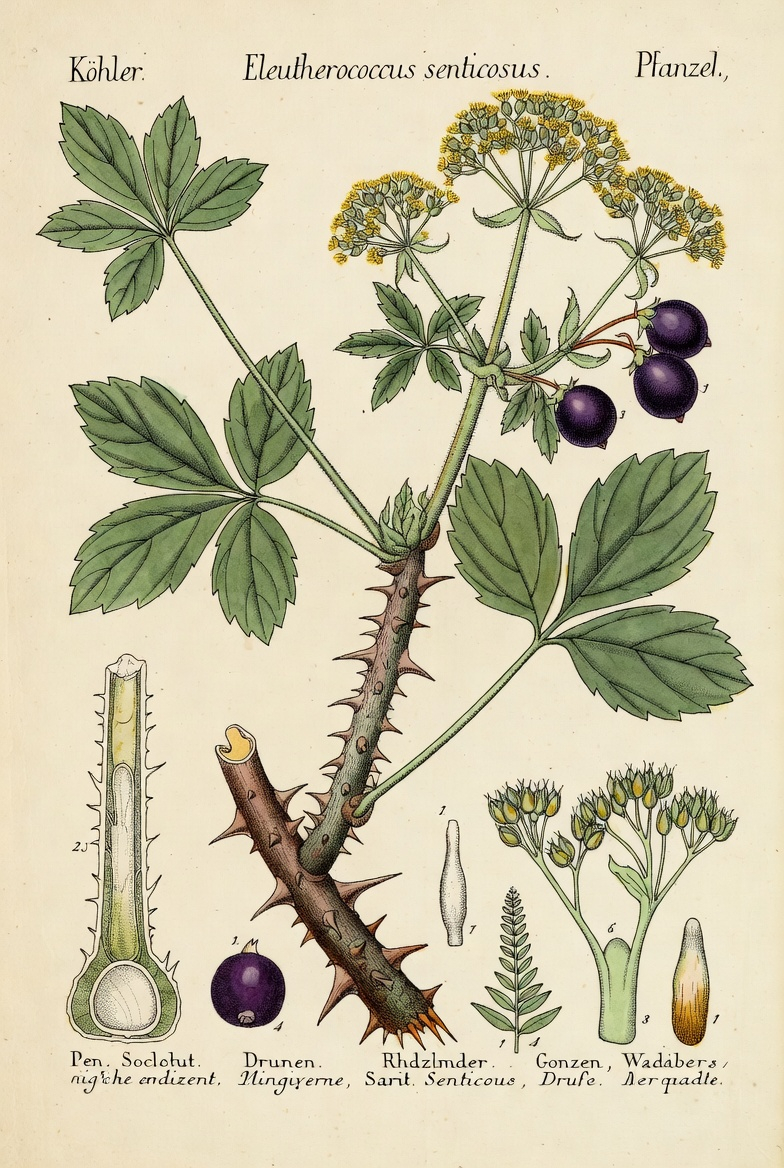 Eleutherococcus senticosus (Rupr. & Maxim.) Maxim.